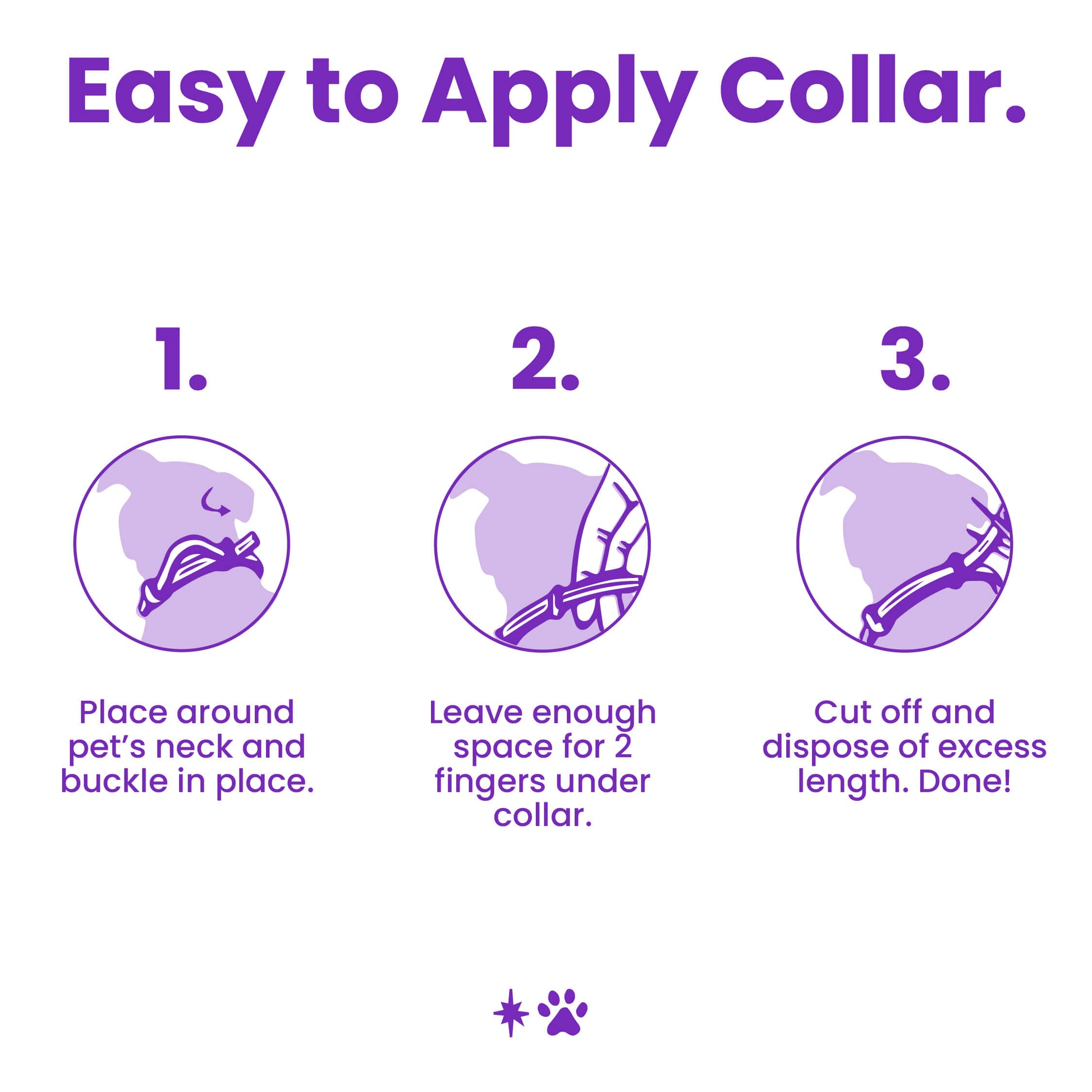 easy to apply calming dog collar to help with stress and anxiety