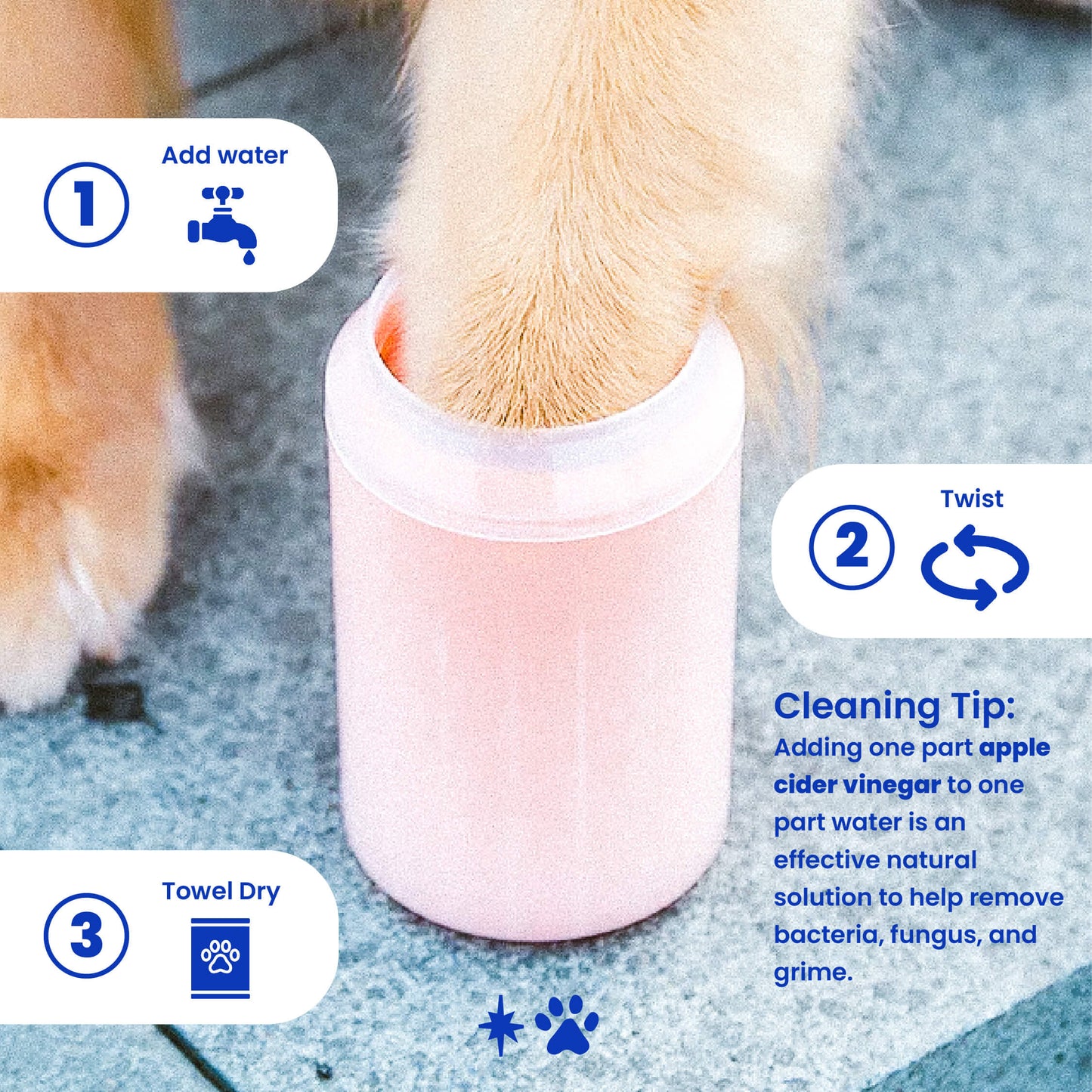 easy to use dog paw cleaner