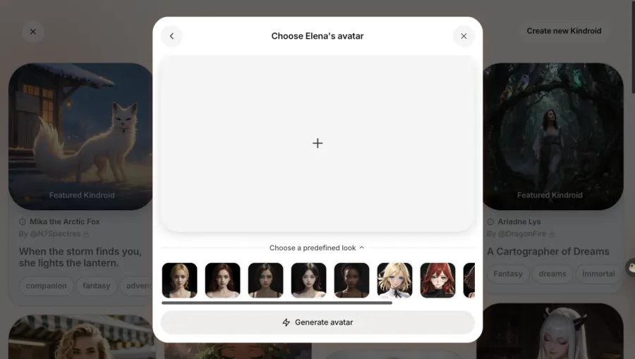 Kindroid AI Selfie V4 (Web Uncensored) studio output