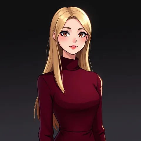 Anime style stand-in, a fully clothed adult
